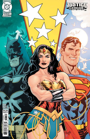 JUSTICE LEAGUE UNLIMITED #7 CVR D YANICK PAQUETTE CARD STOCK VAR (WE ARE YESTERDAY)