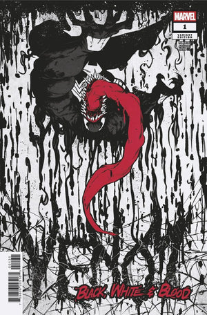 VENOM: BLACK  WHITE & BLOOD #1 SANFORD GREENE VARIANT