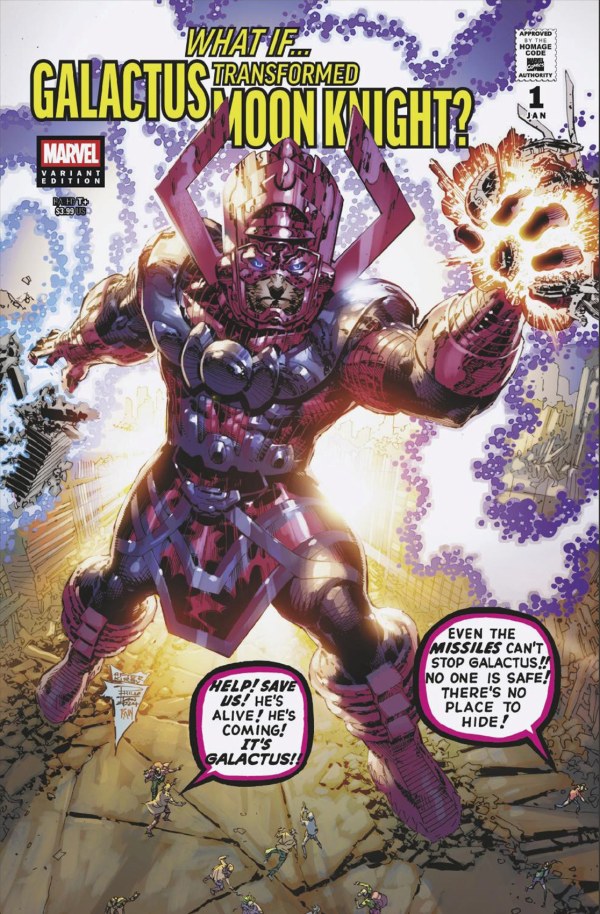 WHAT IF...? GALACTUS: GALACTUS TRANSFORMED MOON KNIGHT? #1 PHILIP TAN SCI-FI HOM AGE VARIANT