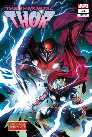 IMMORTAL THOR #24 (2025) ALESSANDRO CAPPUCCIO BRING ON THE BAD GUYS VARIANT