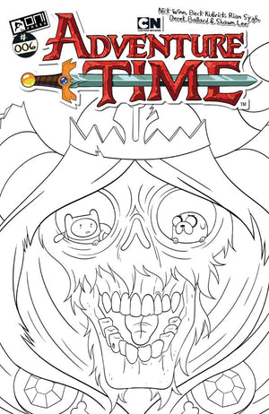 ADVENTURE TIME (2025) #6 CVR F INC 1:50 NICK WINN B&W VAR