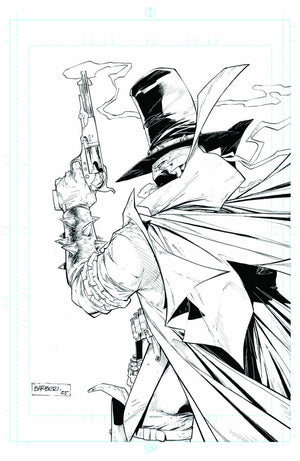 GUNSLINGER SPAWN #56 CVR B CARLO BARBERI RAW ART VAR