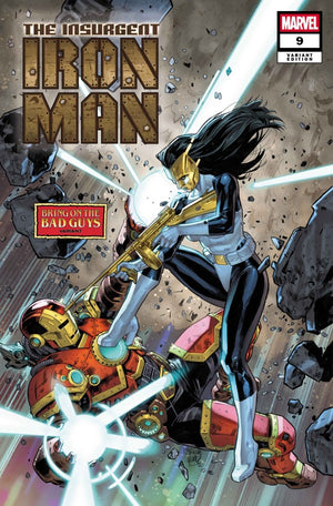 IRON MAN #9 (2025) CARLOS GOMEZ BRING ON THE BAD GUYS VARIANT