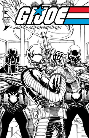 GI JOE A REAL AMERICAN HERO #317 CVR B ANDY KUBERT B&W VAR