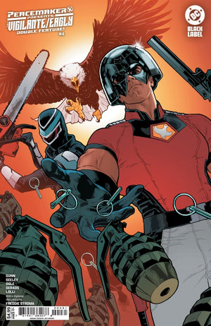 PEACEMAKER PRESENTS THE VIGILANTE EAGLY DOUBLE FEATURE #4 (OF 5) CVR B JEFF SPOKES CARD STOCK VAR (MR)