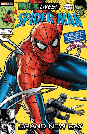 SPIDER-MAN/HULK: FIRE AND BRIMSTONE #1 CAFU SPIDER-MAN: BRAND NEW DAY MARVEL STUDIOS VARIANT