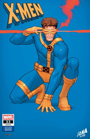 X-MEN #33 (2026) DAVID NAKAYAMA COLOR BLOCK BLUE VARIANT