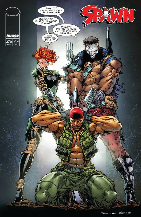 SPAWN #370 CVR C BRETT BOOTH YOUNGBLOOD TEAM UP VAR