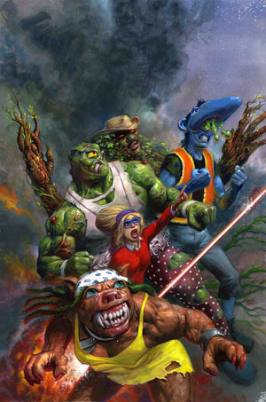 TOXIC AVENGER COMICS #3 CVR C FRED HARPER EXCLUSIVE TRADING CARD BY ROB STEEN VAR (MR)