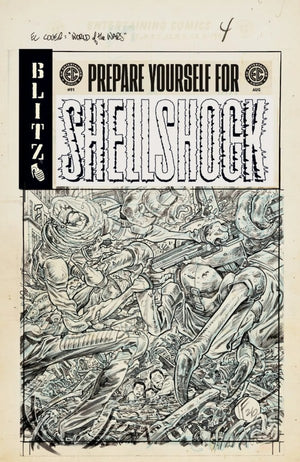 EC SHELLSHOCK #1 CVR F INC 1:20 TOM FOWLER B&W ARTIST EDITION VAR