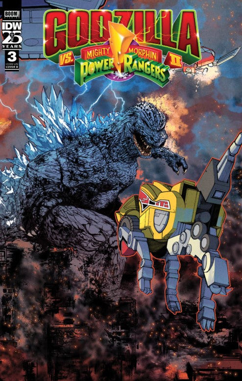 Godzilla Vs. The Mighty Morphin Power Rangers II #3 Variant B (Sanchez)