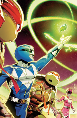 Mighty Morphin Power Rangers/Teenage Mutant Ninja Turtles III #4 D Variant (Full Art  Foil, Zonno)