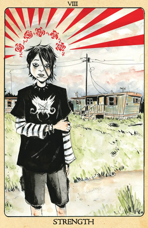 Minor Arcana #8 D 1:10 INCV Tarot Card Variant (Full Art  Lemire)