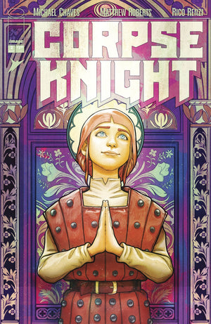 CORPSE KNIGHT #2 (OF 6) CVR D INC 1:25 NIMIT MALAVIA STAINED GLASS VAR (MR)