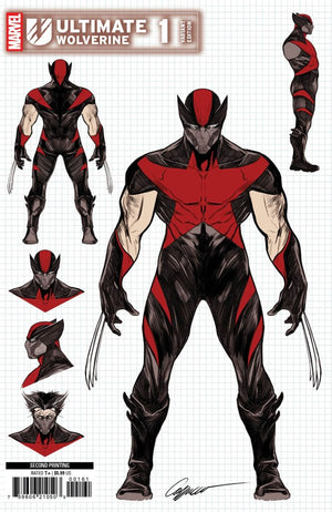 ULTIMATE WOLVERINE #1 ALESSANDRO CAPPUCCIO RATIO 2ND PRINTING DESIGN INC 1:25 VARIANT