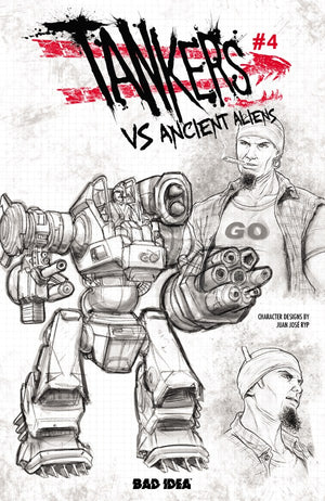 TANKERS VS ANCIENT ALIENS #4 (OF 5) CVR C JUAN JOSE RYP DESIGN VAR