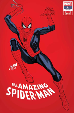 AMAZING SPIDER-MAN #21 (2026) DAVID NAKAYAMA COLOR BLOCK RED VARIANT