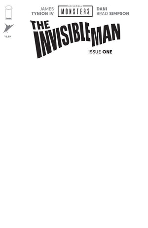 UNIVERSAL MONSTERS THE INVISIBLE MAN #1 (OF 4) CVR H BLANK SKETCH VAR