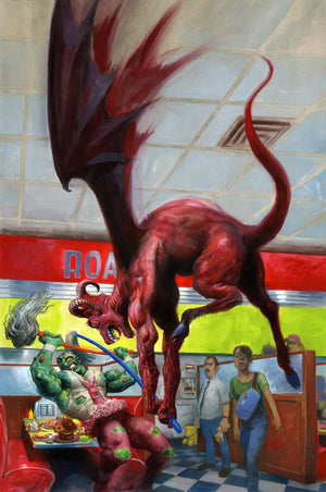 TOXIE TEAM UP #2 (OF 5) CVR C FRED HARPER EXCLUSIVE TRADING CARD BY ROB STEEN VAR (MR)