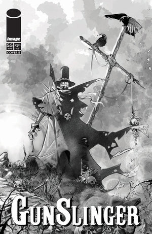 GUNSLINGER SPAWN #55 CVR B IG GUARA B&W VAR