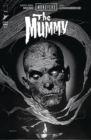 UNIVERSAL MONSTERS THE MUMMY #2 (OF 4) CVR D INC 1:25 RYAN SOOK B&W CLASSIC HORROR VAR