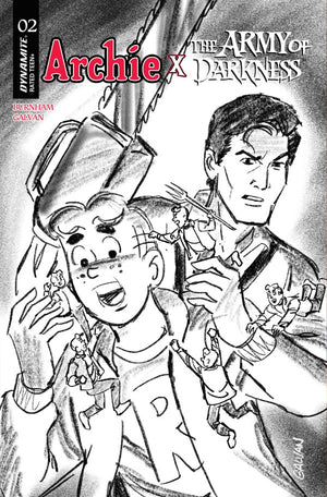 ARCHIE X ARMY OF DARKNESS #2 CVR G INC 1:10 BILL GALVAN PENCILS VAR