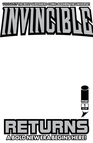 INVINCIBLE RETURNS FACSIMILE EDITION #1 CVR D BLANK SKETCH VAR