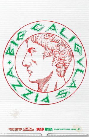 HANK HOWARD PIZZA DETECTIVE THE TWO HOLLYWOODS #2 (OF 2) CVR C DAVID LAPHAM PIZZA BOX DESIGN VAR