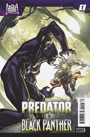 PREDATOR VS. BLACK PANTHER #1 PETE WOODS VARIANT