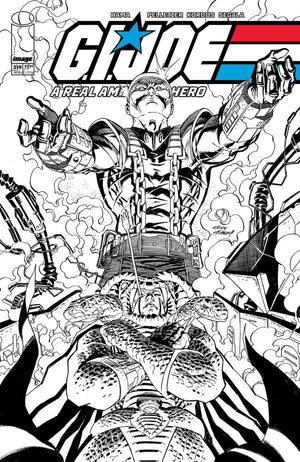 GI JOE A REAL AMERICAN HERO #319 CVR B ANDY KUBERT B&W VAR