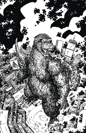 Godzilla Vs. America: Boston Variant RI (25) (Lonergan B&W Full Art)