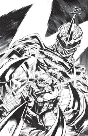 Mighty Morphin Power Rangers/Teenage Mutant Ninja Turtles III #3 E 1:10 INCV (Full Art  Zonno)
