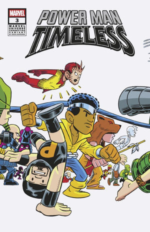 POWER MAN: TIMELESS #3 CHRIS GIARRUSSO MARVEL UNIVERSE CONNECTING WRAP VARIANT J