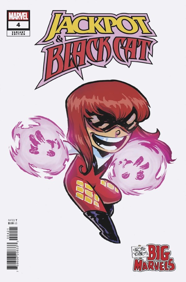 JACKPOT & BLACK CAT #4 SKOTTIE YOUNG'S BIG MARVEL VARIANT