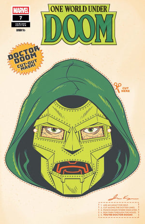 ONE WORLD UNDER DOOM #7 RETRO HALLOWEEN MASK VARIANT