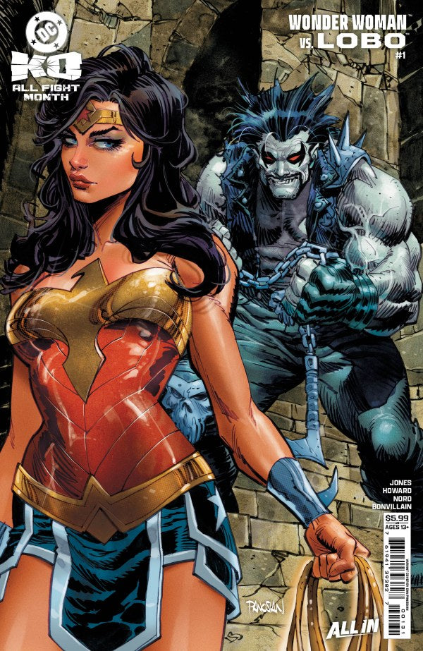 DC K.O. WONDER WOMAN VS LOBO #1 (ONE SHOT) CVR B DAN PANOSIAN CARD STOCK VAR