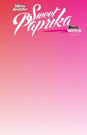 MIRKA ANDOLFOS SWEET PAPRIKA BLACK WHITE & PINK HOLIDAY SPECIAL (ONE SHOT) CVR F BLANK SKETCH VAR (MR)