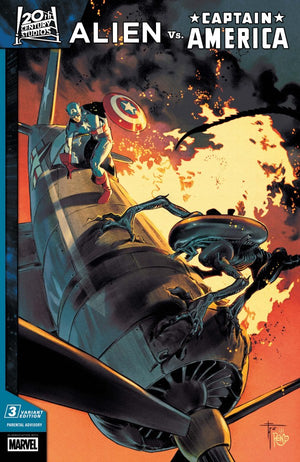 ALIEN VS. CAPTAIN AMERICA #3 FRANCESCO MOBILI INC 1:25 VARIANT