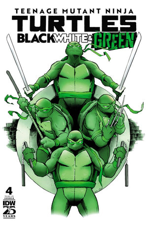 Teenage Mutant Ninja Turtles: Black  White, and Green #4 Variant B (Garbett)