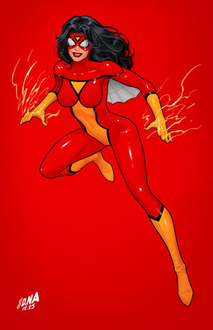 AMAZING SPIDER-MAN #22 (2026) DAVID NAKAYAMA COLOR BLOCK RED VIRGIN INC 1:50 VARIANT