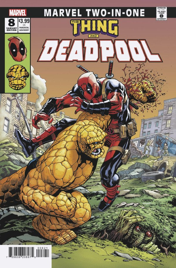 DEADPOOL #8 (2024) CORY SMITH MARVEL TWO-IN-ONE VARIANT