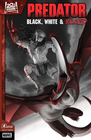 PREDATOR: BLACK  WHITE & BLOOD #4 JUNGGEUN YOON VARIANT