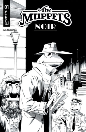 MUPPETS NOIR #1 CVR F INC 1:10 DECLAN SHALVEY LINE ART VAR