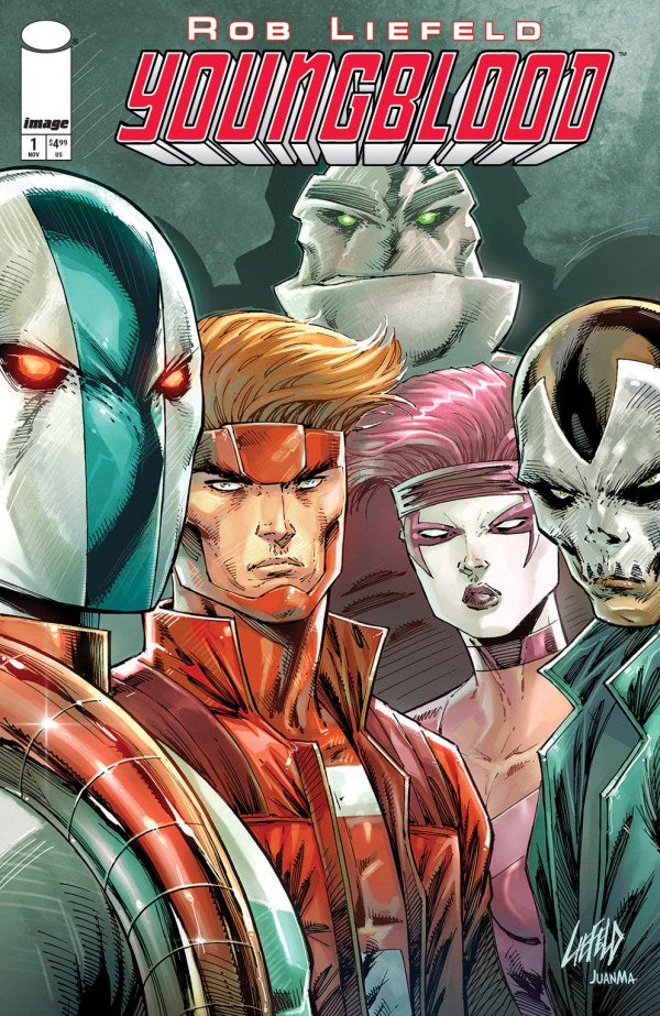 YOUNGBLOOD #1 (2025) CVR A ROB LIEFELD POLYBAGGED & COLLECTIBLE CARD