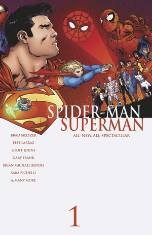 MARVEL/DC: SPIDER-MAN/SUPERMAN #1 GIUSEPPE CAMUNCOLI HOMAGE INC 1:25 VARIANT