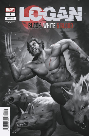 LOGAN: BLACK  WHITE & BLOOD #1 WOO-CHUL LEE INC 1:25 VARIANT