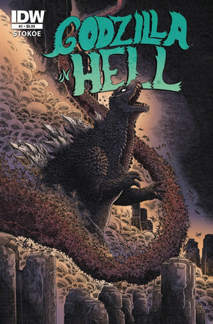 Godzilla 70th Anniversary Foil Classics: Godzilla in Hell #1 Cover A (Stokoe)