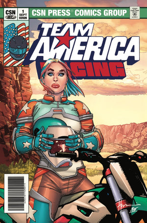 TEAM AMERICA RACING FULL THROTTLE EDITION #1 (ONE SHOT) CVR A HOWARD CHAYKIN