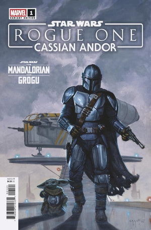 STAR WARS: ROGUE ONE - CASSIAN ANDOR #1 E.M. GIST MANDALORIAN & GROGU VARIANT