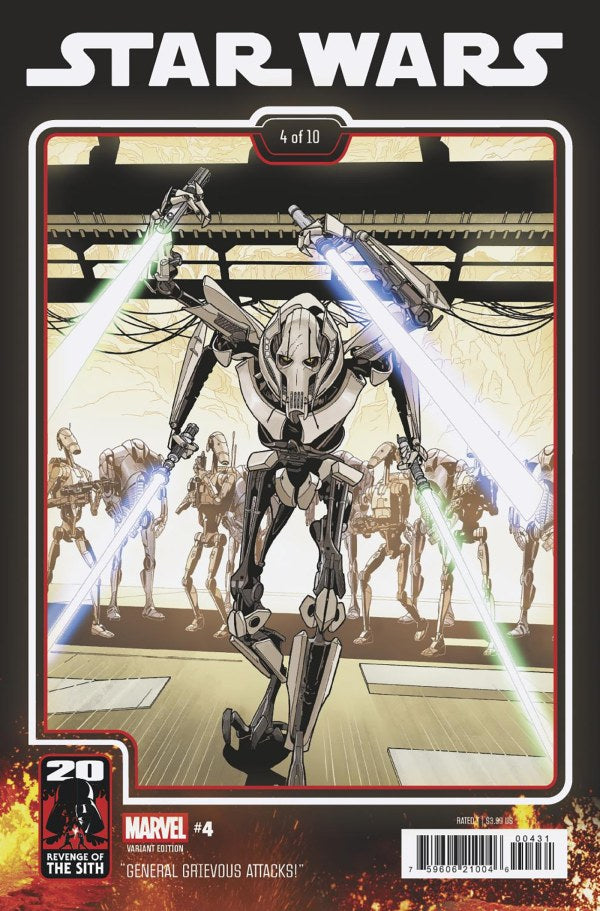 STAR WARS #4 (2025) CHRIS SPROUSE REVENGE OF THE SITH 20TH ANNIVERSARY VARIANT